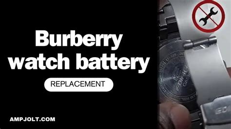 burberry bu9902 battery|Burberry Watch Battery Replacement .